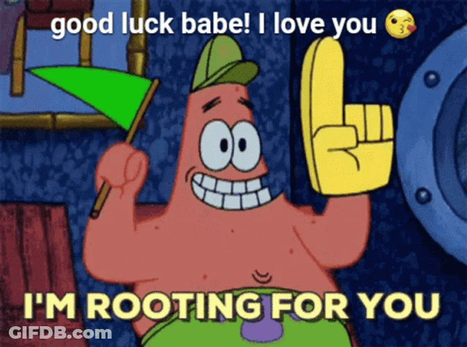 Good Lick Babe I Was Rooting For You GIF
