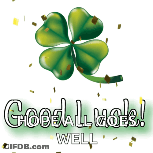 Good Luck Clover Leaf GIF