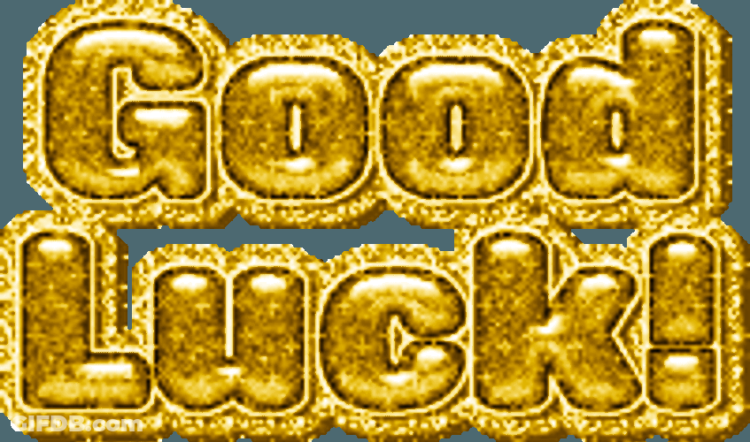 Good Luck Gold Sticker GIF