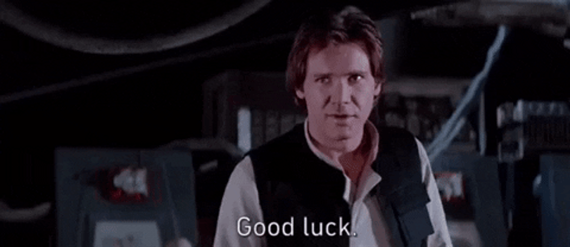 Good Luck Han Solo Salute GIF