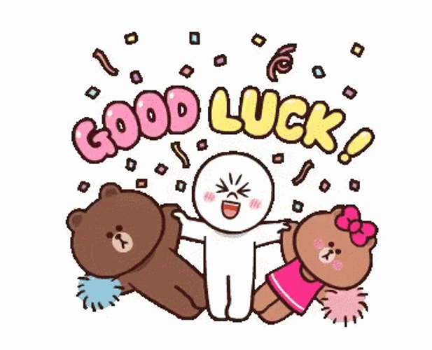 Good Luck Line Friends Cheer GIF