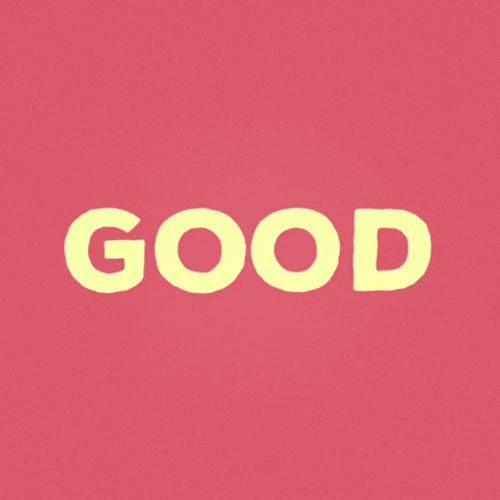 Good Luck Minimalist Typography GIF