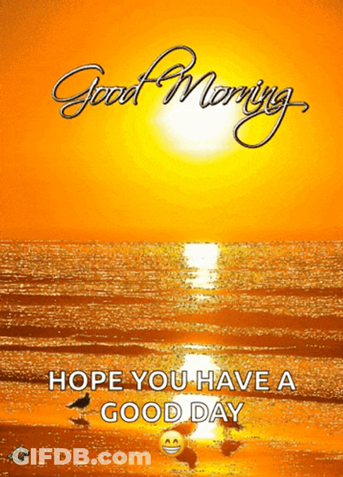Good Monday Morning Sun Above Oceanline GIF