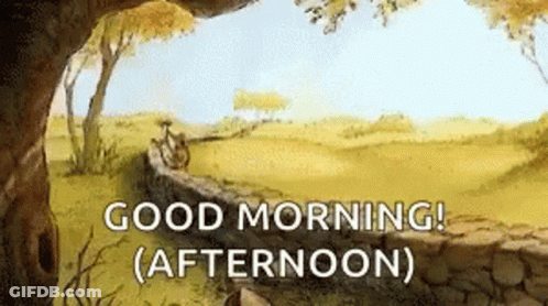 Good Morning Afternoon Cartoon Scene GIF
