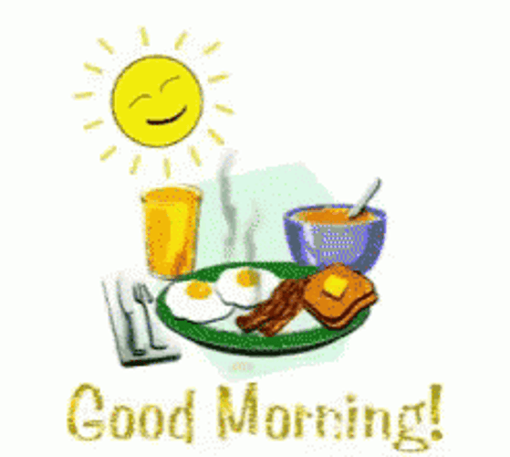 Good Morning Animated Breakfast GIF