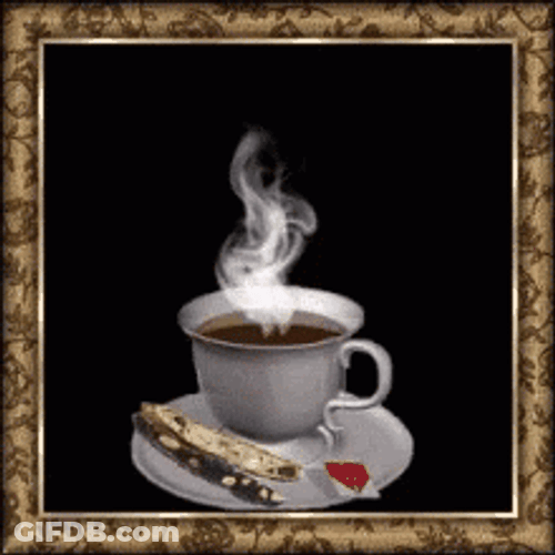 Good Morning Animated Hot Tea GIF