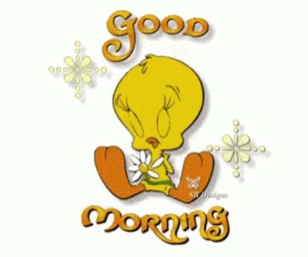 Good Morning Animated Tweety Bird GIF