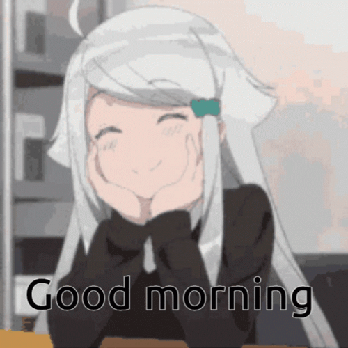 Good Morning Anime Cute Charming Girl GIF