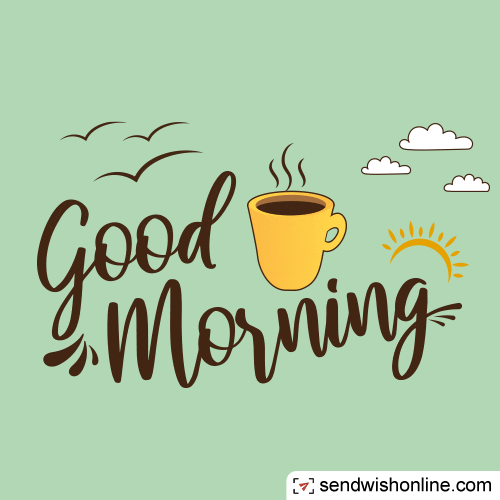 Good Morning Anime Refreshing Coffee GIF