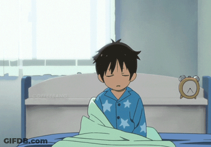 Good Morning Anime Sleepy Wake Up GIF