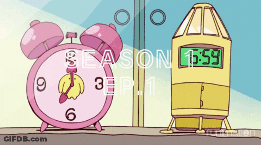 Good Morning Anime Stops Alarm Clock GIF