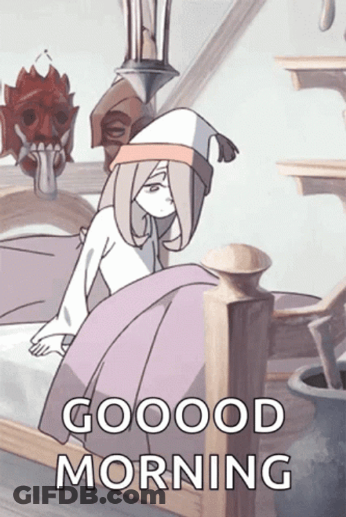 Good Morning Anime Stretching Susy Little Witch GIF