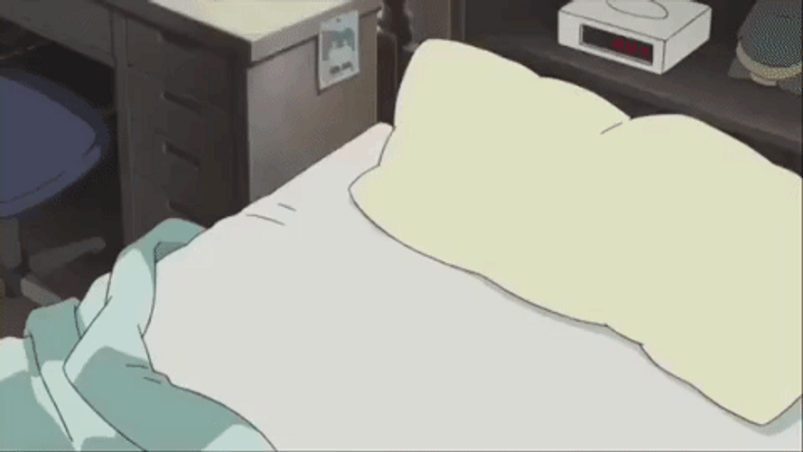 Good Morning Anime Toki O Kakeru Shōjo Thrown Bed GIF