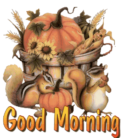 Good Morning Assorted Fall Harvests GIF