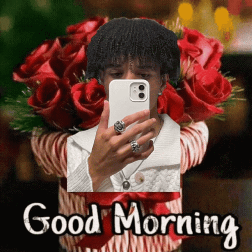 Good Morning August Man Selfie GIF