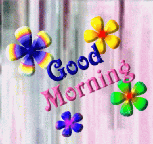 Good Morning August Preppy Design GIF