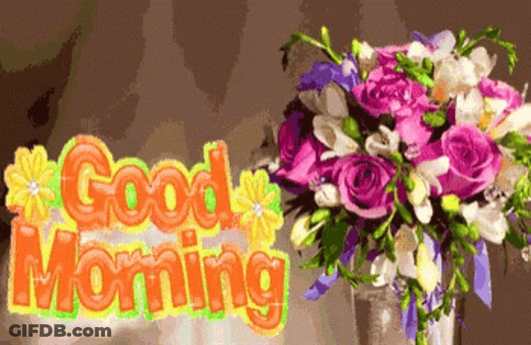 Good Morning August Pretty Flowers GIF