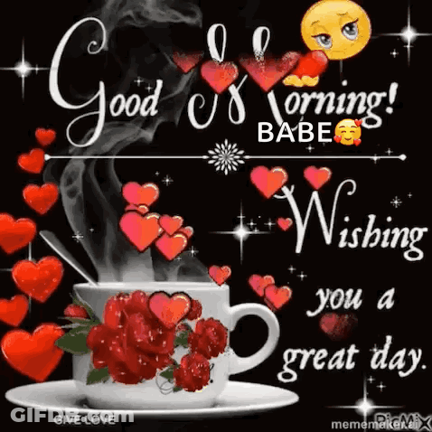 Good Morning Babe Wishing Great Day GIF