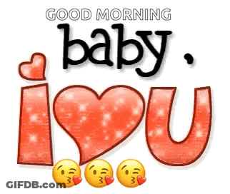 Good Morning Baby Love Greeting Card GIF