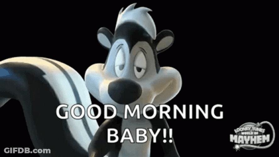 Good Morning Baby Pepe Le Pew GIF