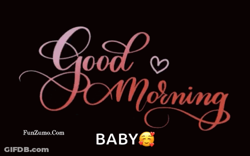 Good Morning Baby Text GIF