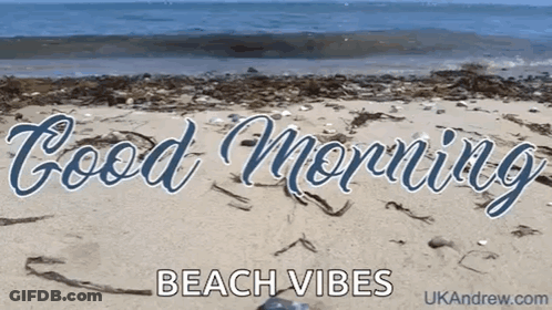 Good Morning Beach Vibes Beach GIF