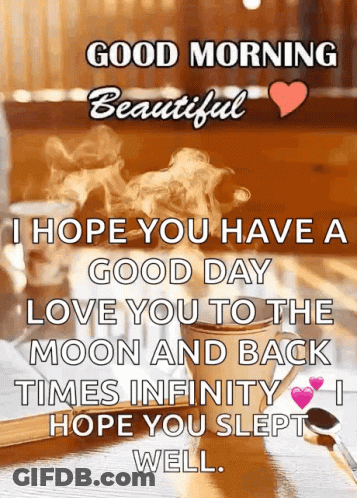 Good Morning Beautiful Love You To The Moon GIF