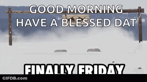 Good Morning Blessed Friday Sign GIF