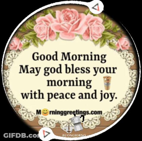 Good Morning Blessing Sign GIF