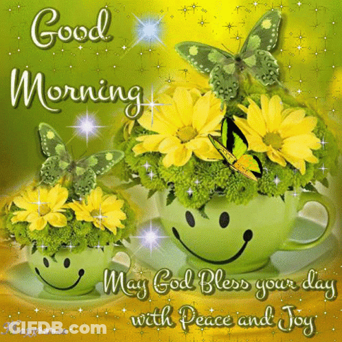 Good Morning Blessings Card GIF
