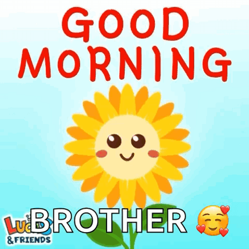 Good Morning Brother Dancing Sunflower GIF
