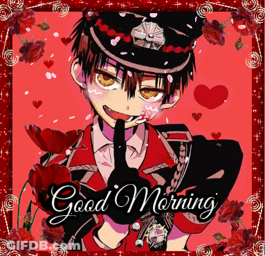Good Morning Card With Boy GIF