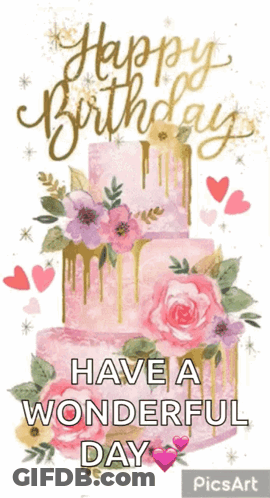 Good Morning Card With Red Roses And Blue Flowers On Black Background GIF
