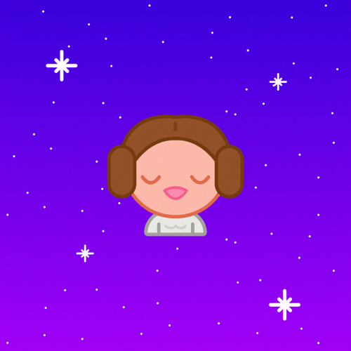 Good Morning Cartoon Princess Leia Star Wars GIF