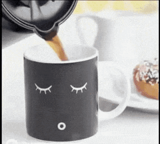 Good Morning Coffee Changing Cup GIF