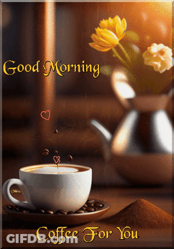Good Morning Coffee Cup GIF