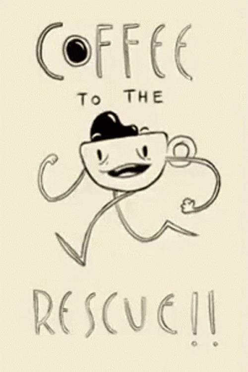 Good Morning Coffee Cup Rescue GIF