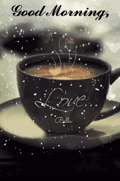 Good Morning Coffee Love Bella Cup GIF