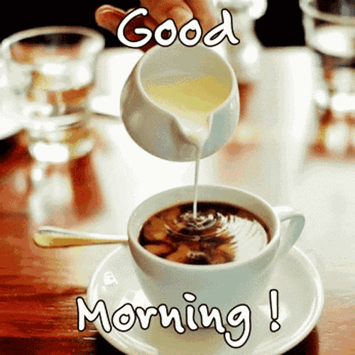 Good Morning Coffee With Milk GIF