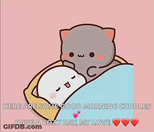 Good Morning Cuddles Cozy Day My Love GIF