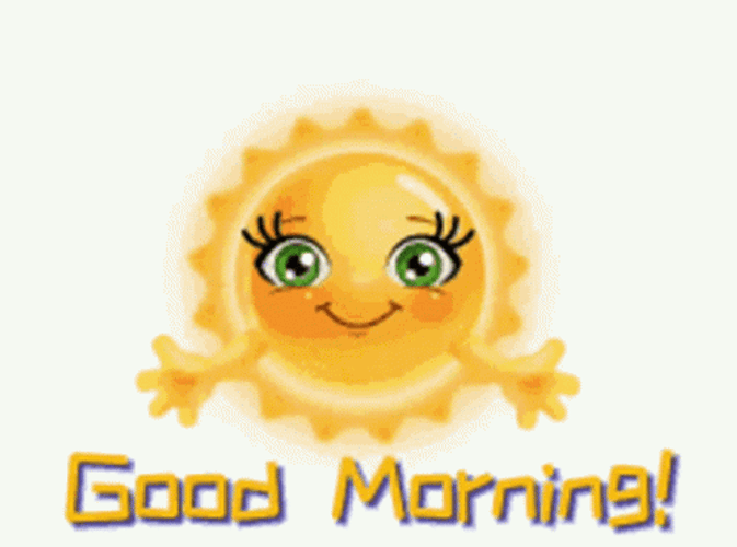 Good Morning Cute & Pretty Sun GIF
