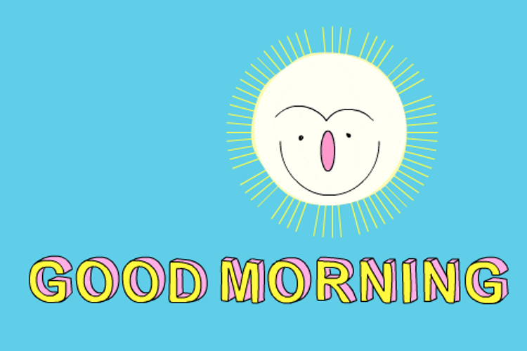 Good Morning Cute Smiling Sun GIF