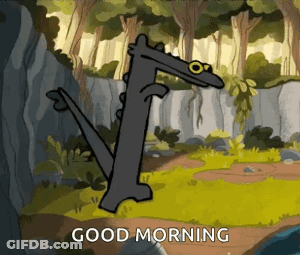 Good Morning Dancing Lizard GIF