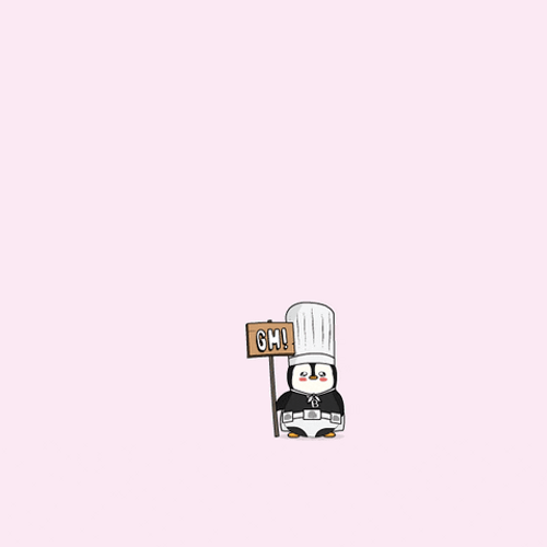 Good Morning Darling Bubbly Penguin GIF