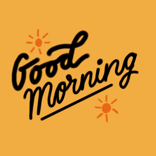 Good Morning Darling Colorful Mobile Art GIF