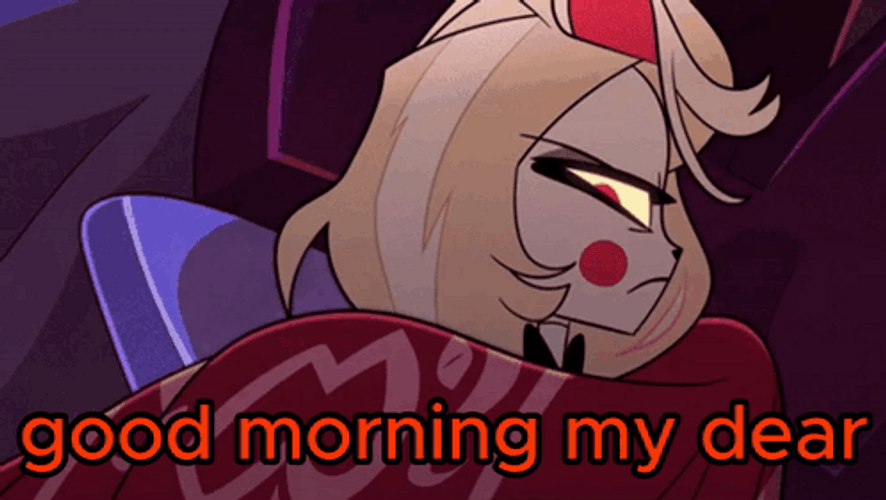 Good Morning Dear Alastor Hazbin Hotel GIF