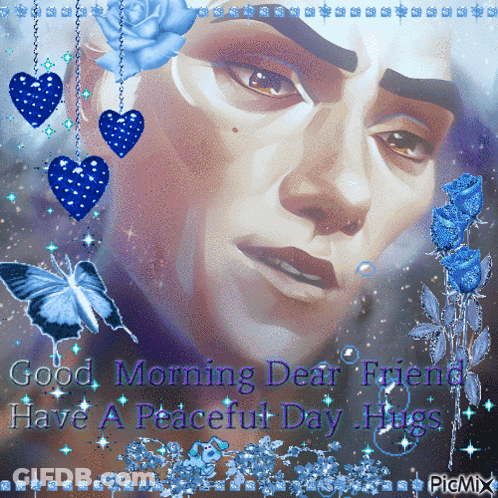 Good Morning Dear Friends Hugs GIF