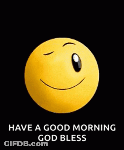 Good Morning Emoji God Bless GIF