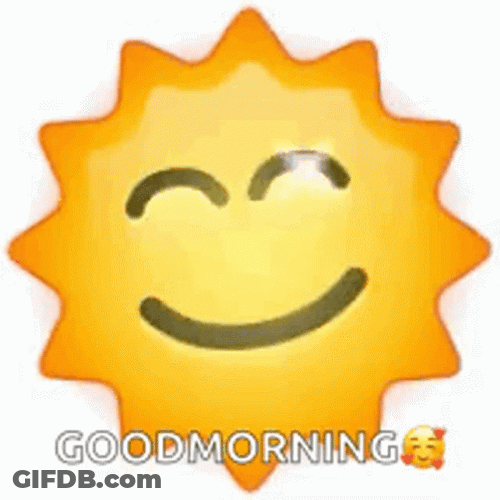 Good Morning Emoji My Sunshine GIF