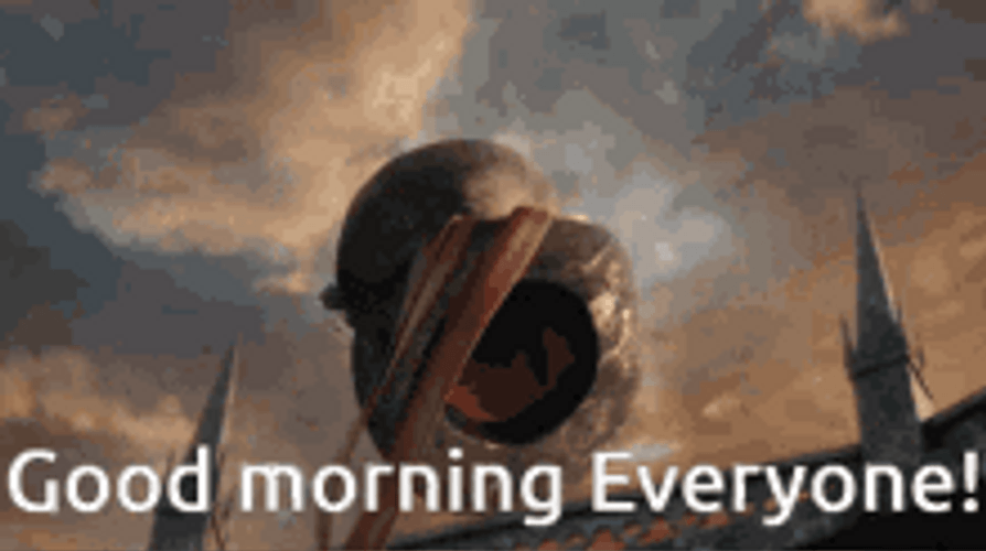 Good Morning Everyone Cat GIF